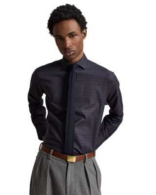 Classic Fit Cotton Check Twill Shirt