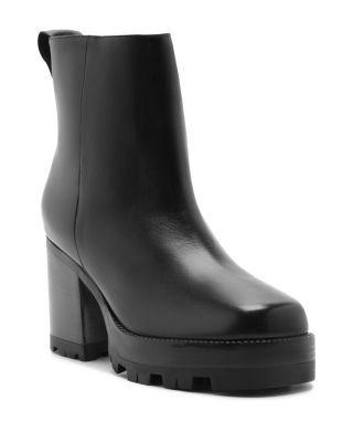 Women's Leather Platform Boots