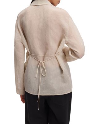 Sonny Silk Notch Collar Blouse - thumbnail 3