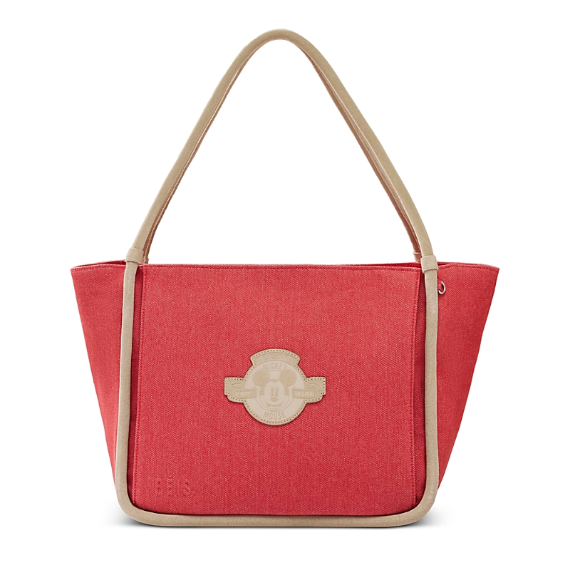Beis The Disney Tote Bag In Red Jeans