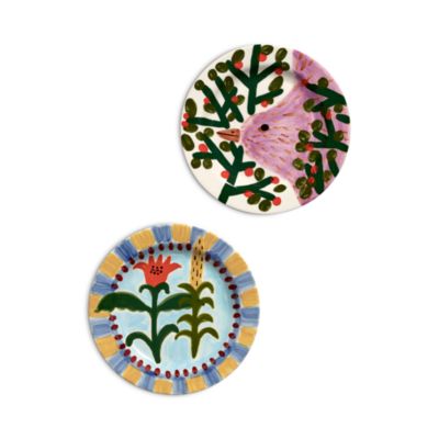 Shurleey Santiago de Borja Jane January Dinner Plate, Set of 2