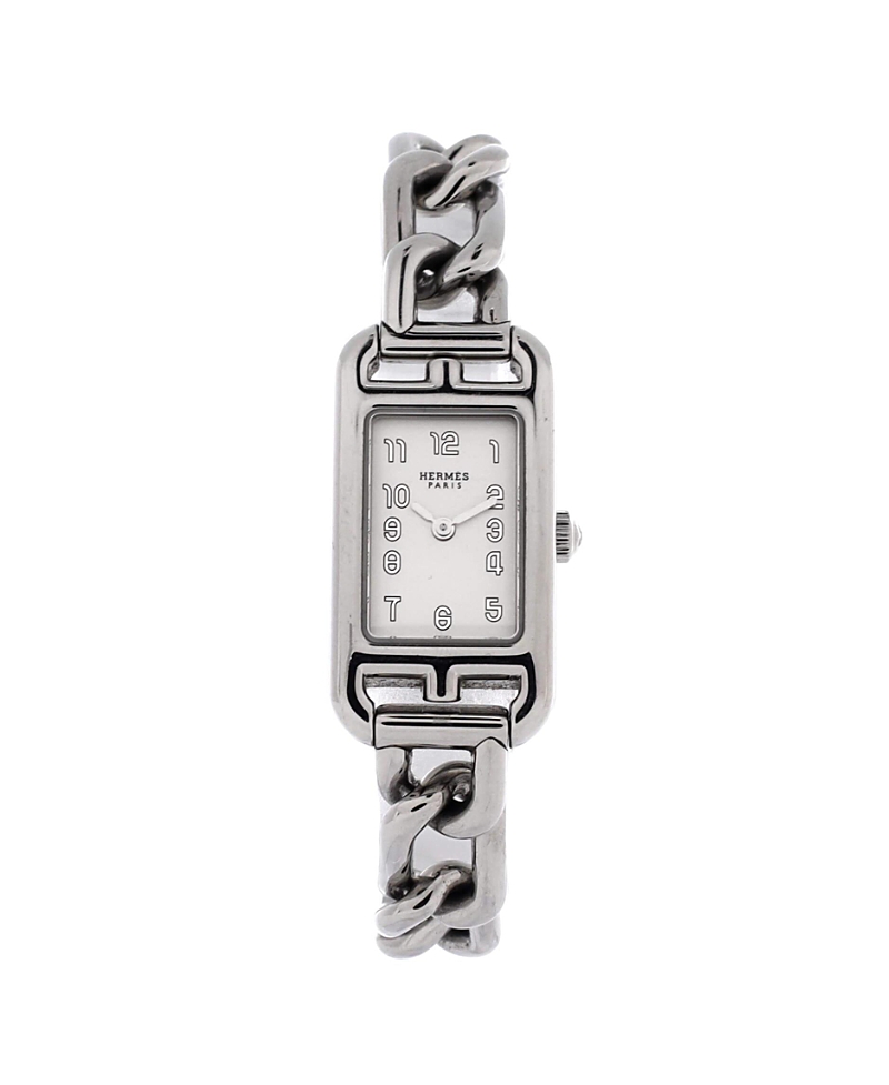 Pre-Owned HERMES Nantucket Quartz Watch in Stainless Steel 17mm