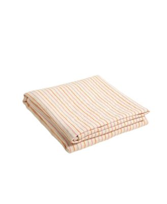  Nilufer Cotton Linen Striped King Blanket, 94" x 87"