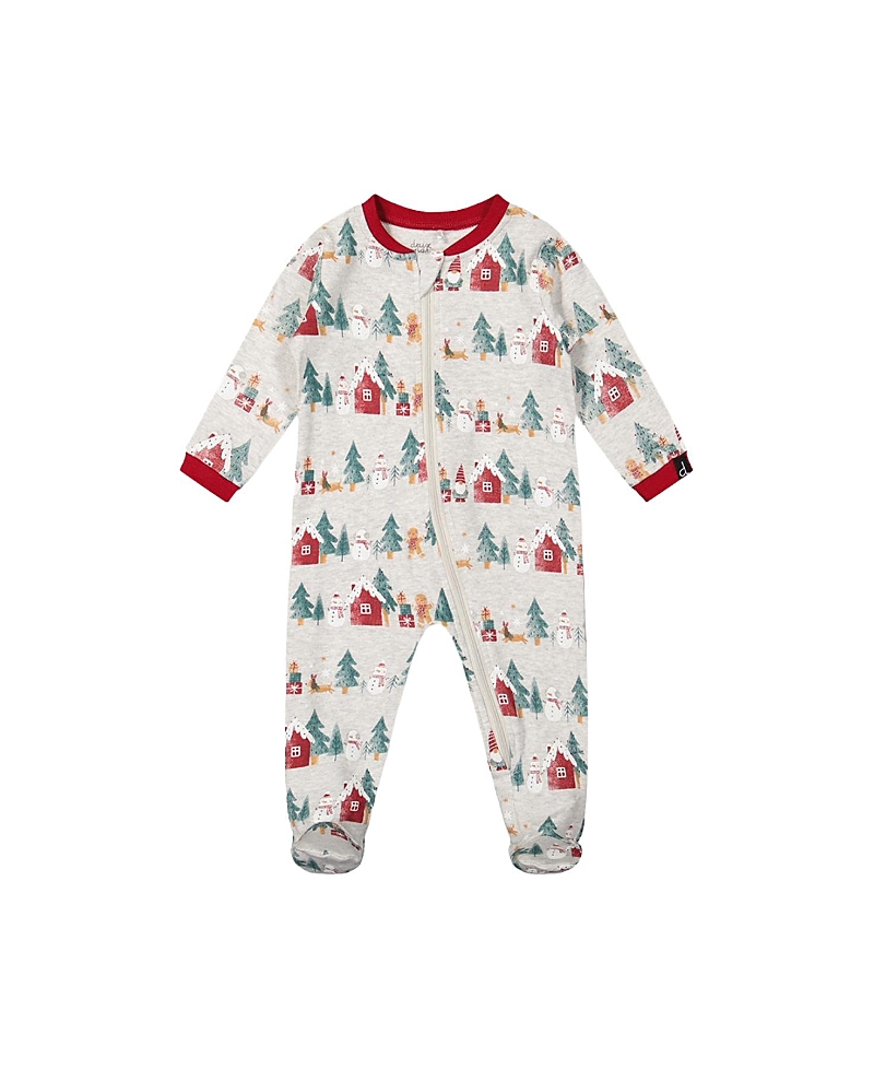 Deux par Deux Unisex Organic Cotton Front Zipper Footed One Piece Pajama - Baby