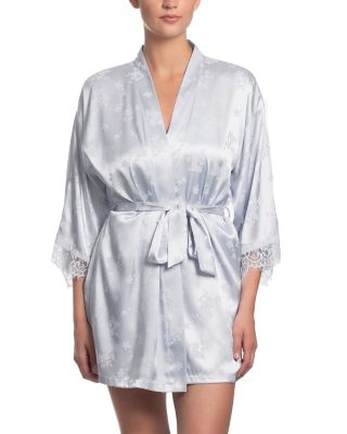 Satin Jacquard Wrap Robe