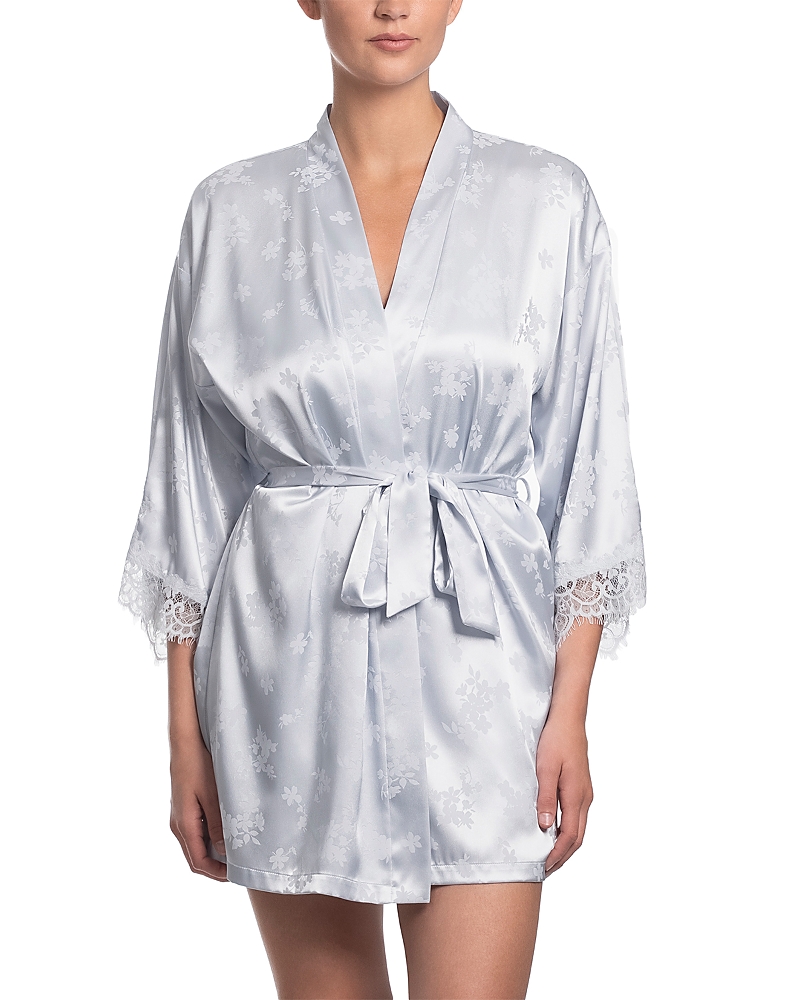 In Bloom by Jonquil Satin Jacquard Wrap Robe