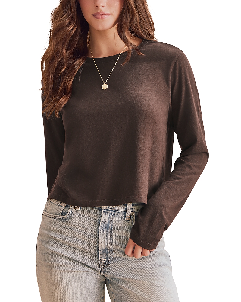 Splendid Louisa Cotton Long Sleeve Tee