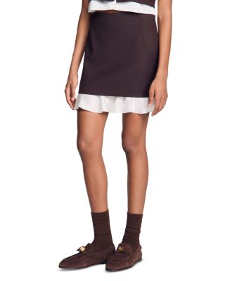 Allison Contrast Hem Mini Skirt