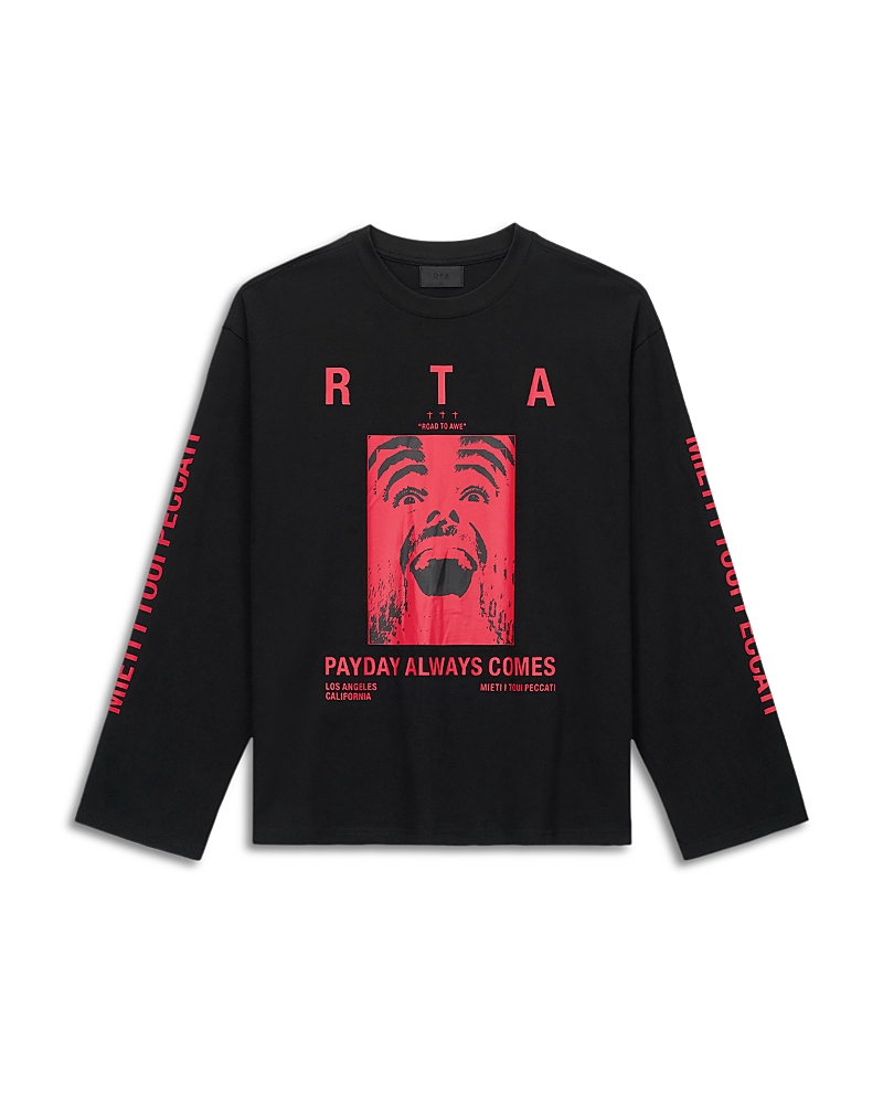 RtA Marceau Oversized Fit Long Sleeve Tee