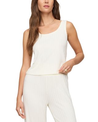 Double Scoop Rib Knit Sleeveless Top