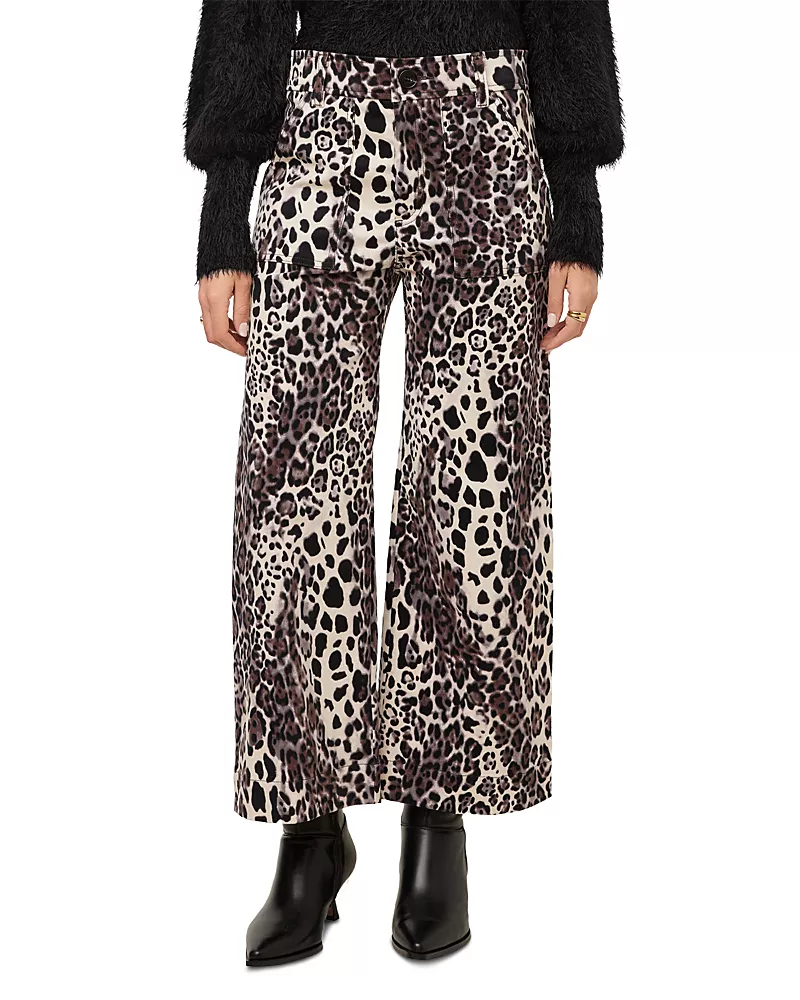 Fifteen Twenty Rylee Cotton Blend Printed Cropped Pants