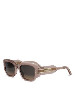 DiorSignature S13I Rectangular Sunglasses, 52mm