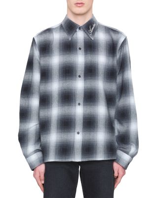 Oversized Fit Long Sleeve Flannel Shirt