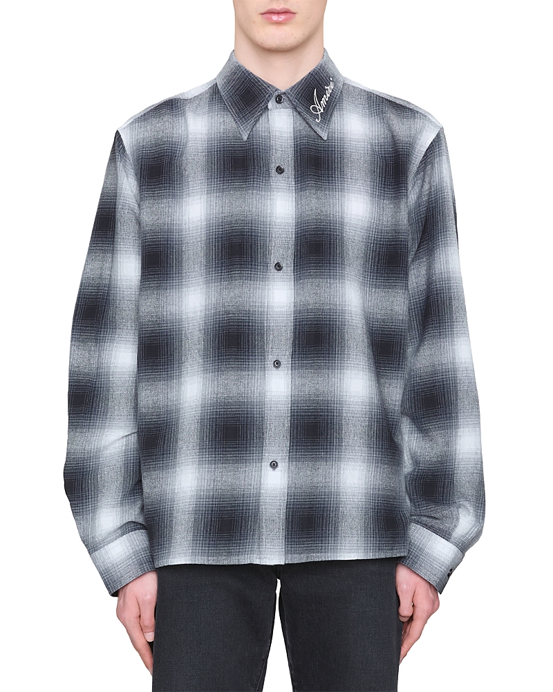 amiri Oversized Fit Long Sleeve Flannel Shirt