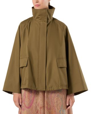 Mrntalamo Flared Twill Raincoat