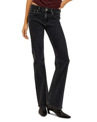 Fremont Cotton Stretch Low Rise Jeans in Blackjack