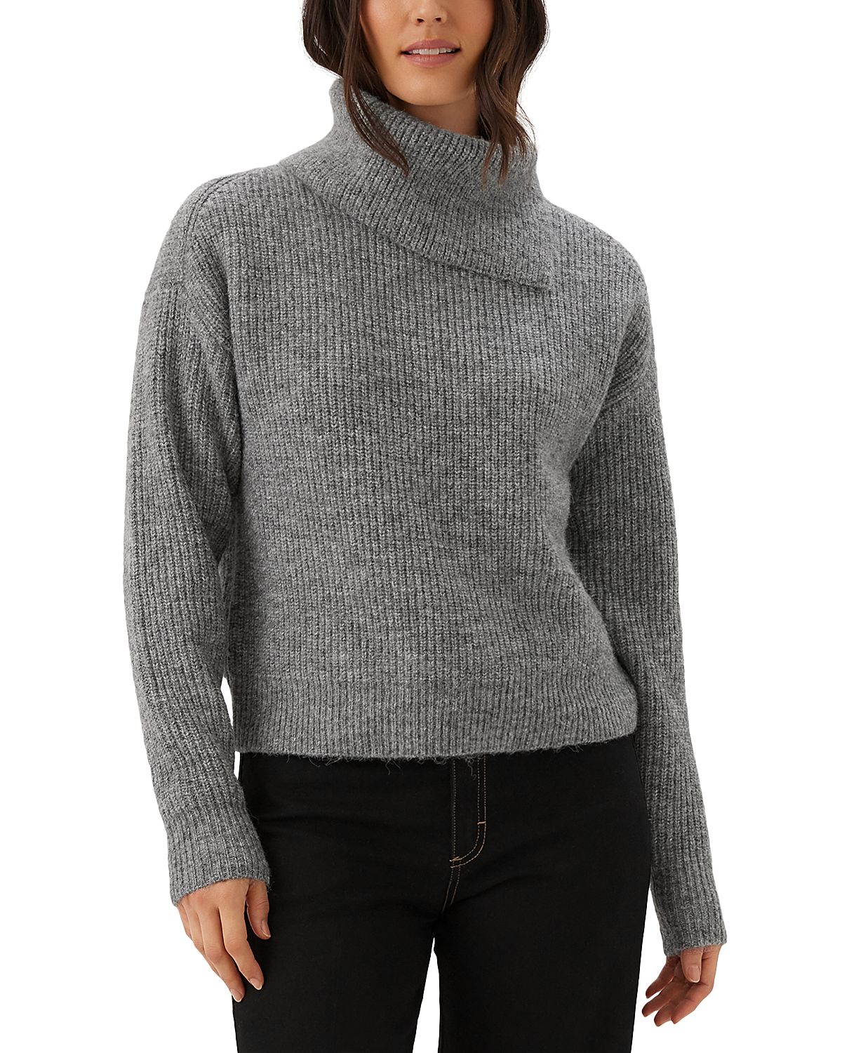 Karen Kane Split Neck Drop Sleeve Sweater
