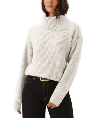 Split Neck Drop Sleeve Sweater
