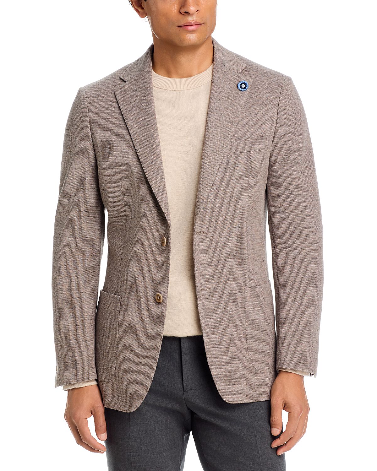 Hart Schaffner Marx New York Fit Wool & Cotton Jersey Soft Jacket