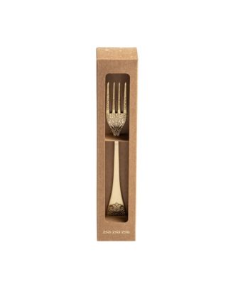  Dume Patterned Steel Dinner Fork, Set of 4, 1.18'' x 9.06'' x 0.12''