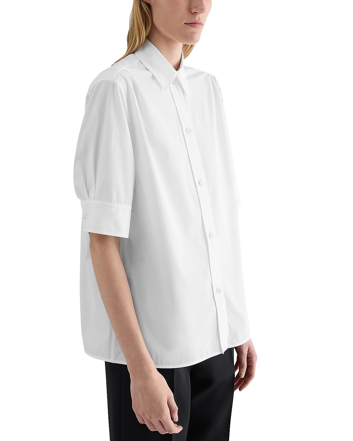 Jil Sander Cotton Poplin Short Sleeve Shirt