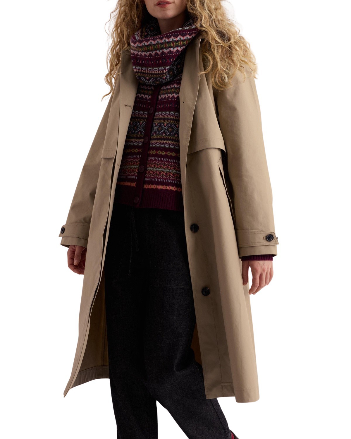 Sea Lights Waterproof Trench Coat