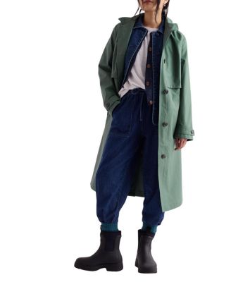 Seasalt Cornwall Sea Lights Waterproof Trench Coat