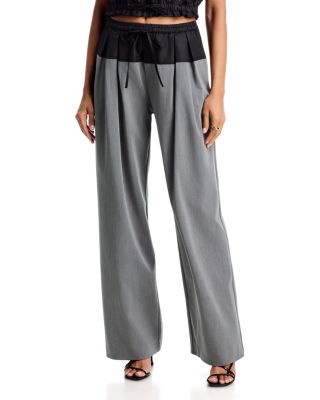 Elisabetta Pleated Drawstring Pants