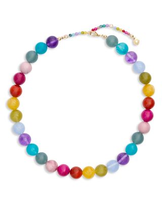 Mini Jane Beaded Necklace, 17"-20.5"