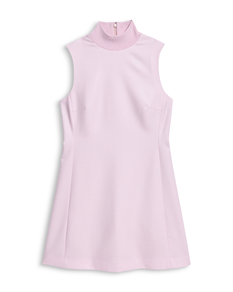 Theory Sleeveless Mock Neck Wool Dress