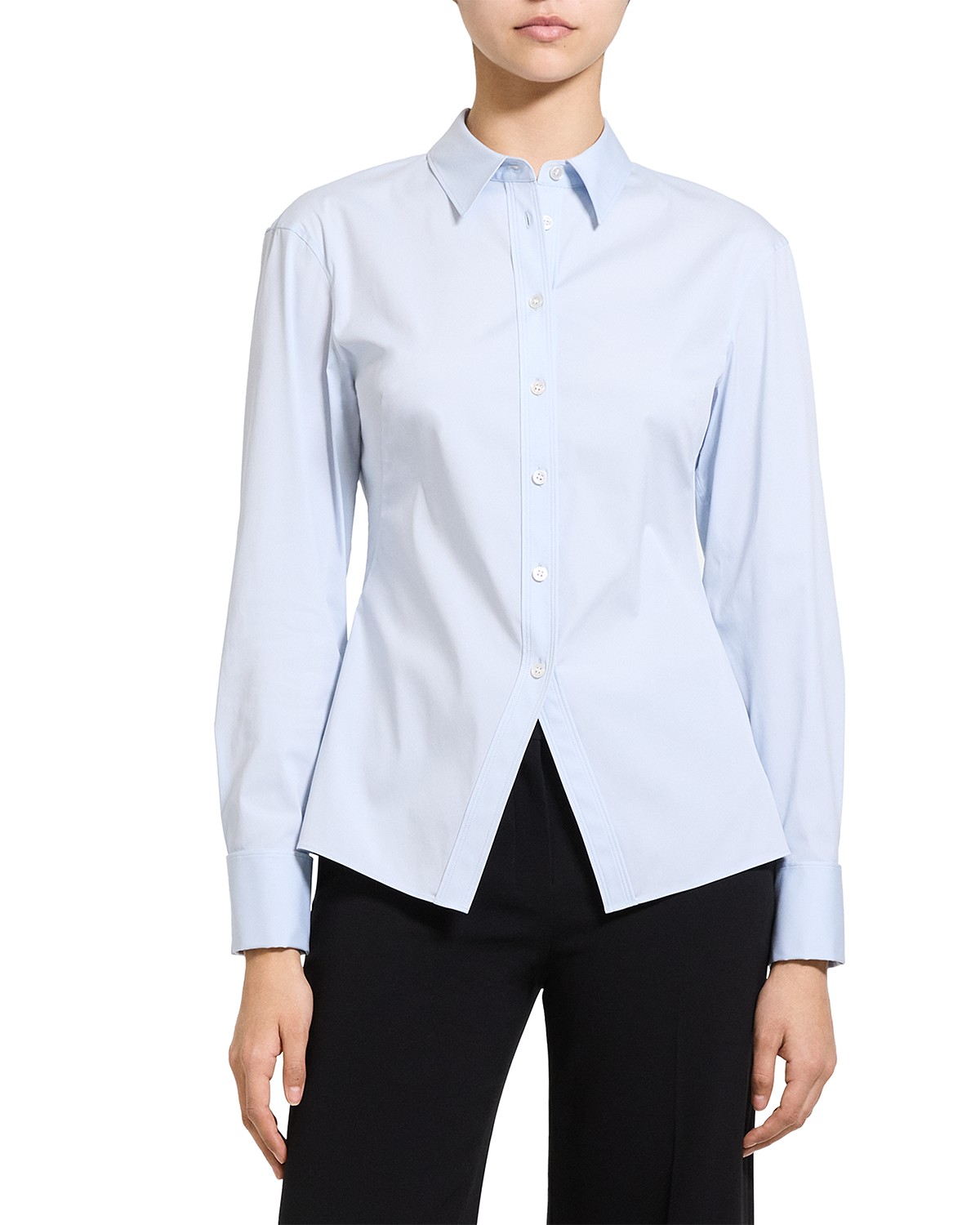 Cutaway Collared Button Up Shirt