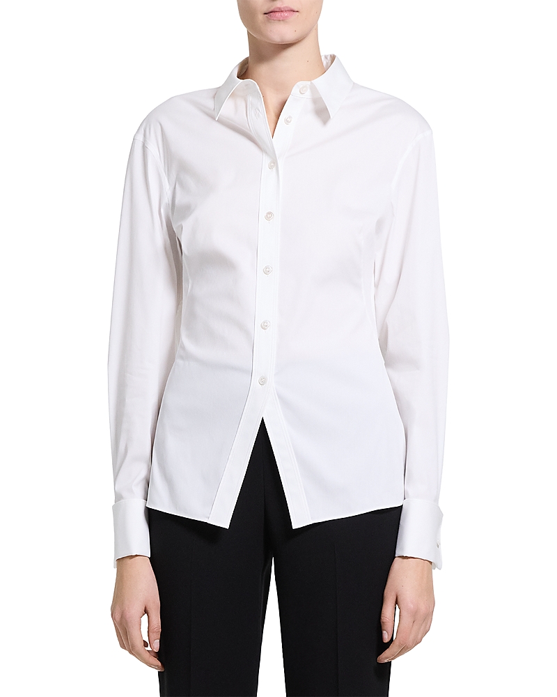 Theory Cutaway Collared Button Up Shirt