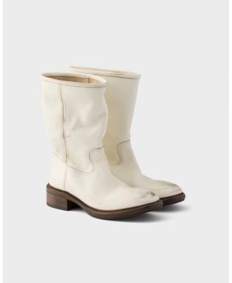  Women's Vintage-Effect Leather Boots