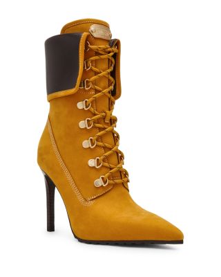 Women's Morals Lace Up High Heel Ankle Boots