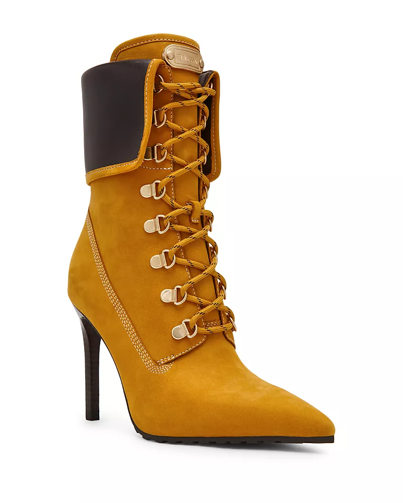 Steve Madden Women's Morals Lace Up High Heel Ankle Boots