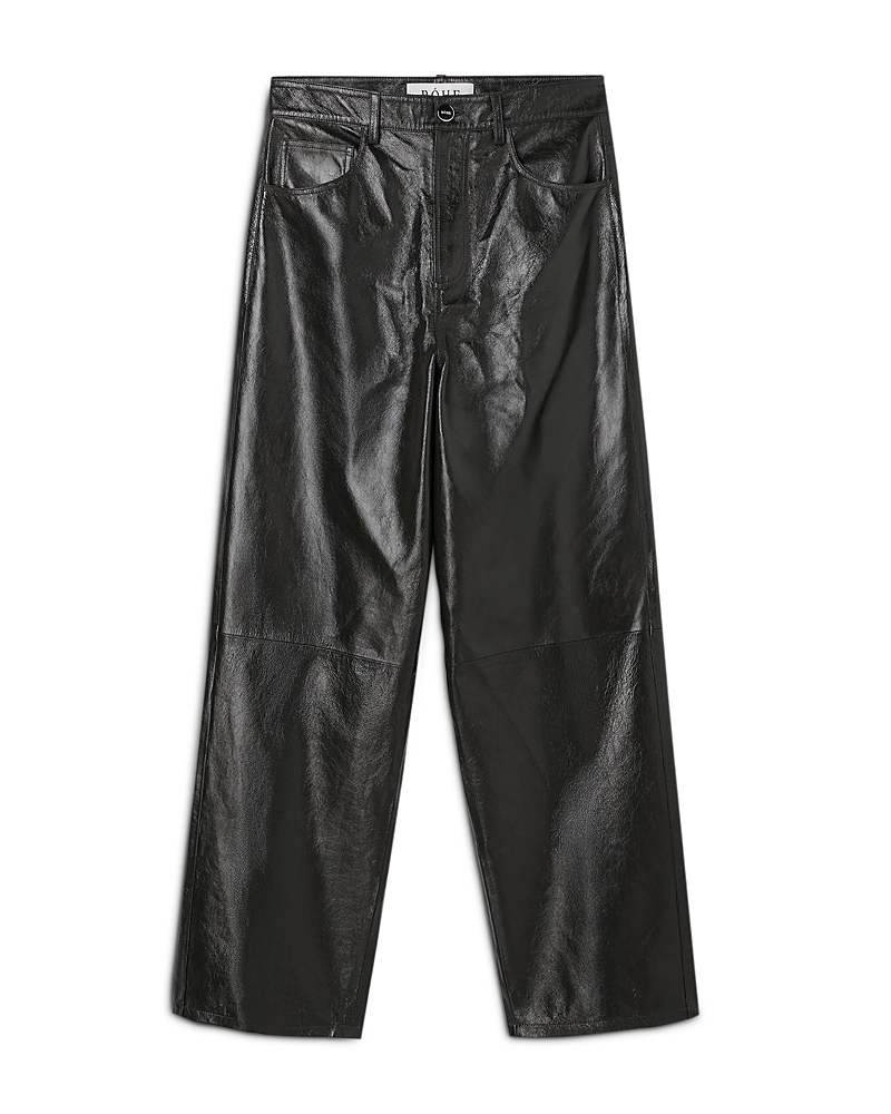 Rohe Bruun Lacquer Baggy Leather Trousers