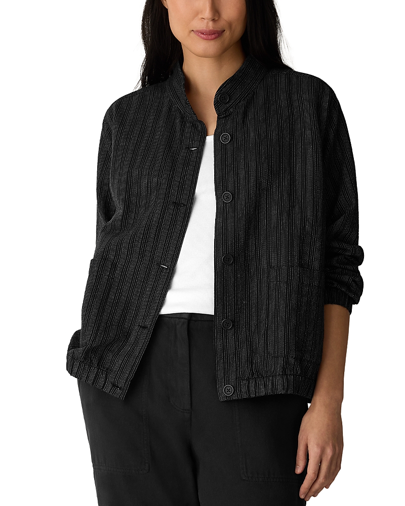 Eileen Fisher Stand Collar Jacket