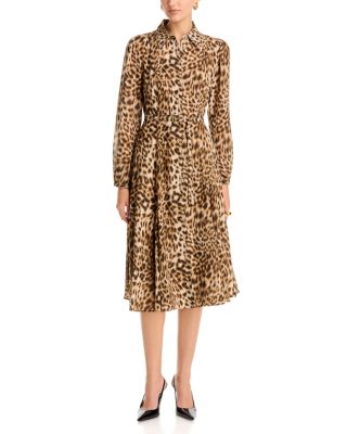 Belted Midi Shirt Dress
