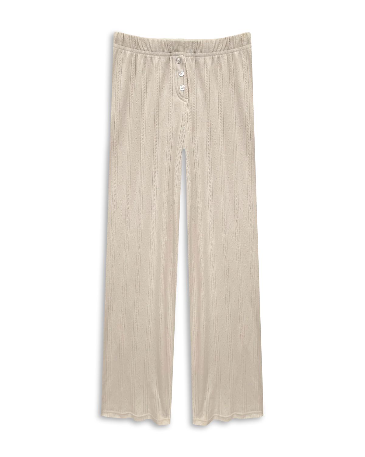 KatieJnyc Girls' Tween Marina Pointelle Lounge Pants - Big Kid