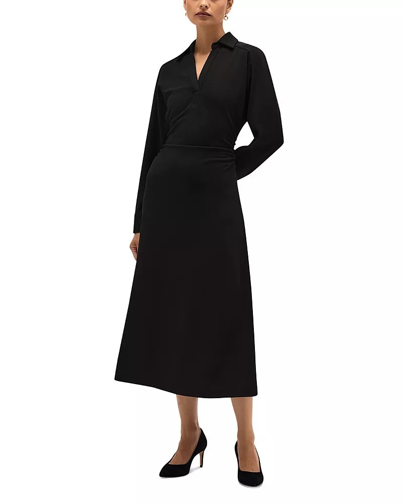Hobbs London Petula Collared Jersey Dress