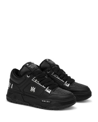 Men's Metallic MA-1 Leather Low Top Sneakers