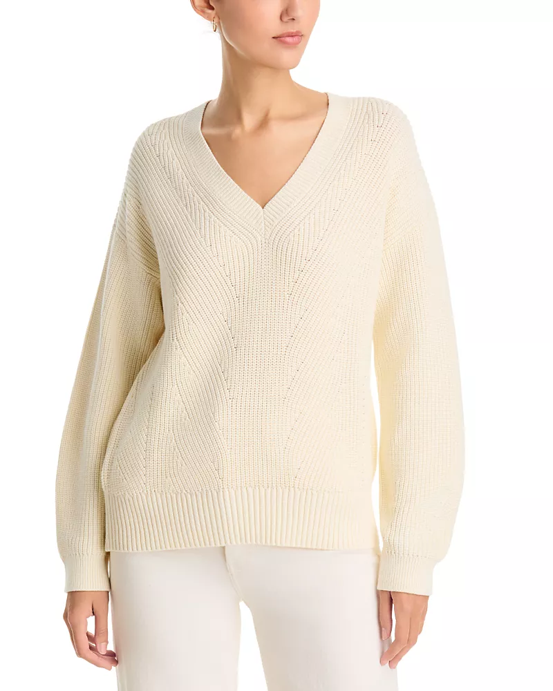 Tommy Bahama Salt & Sea Wash Cotton V Neck Sweater