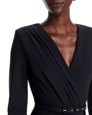 Avize Belted 3/4 Sleeve Gown - thumbnail 3