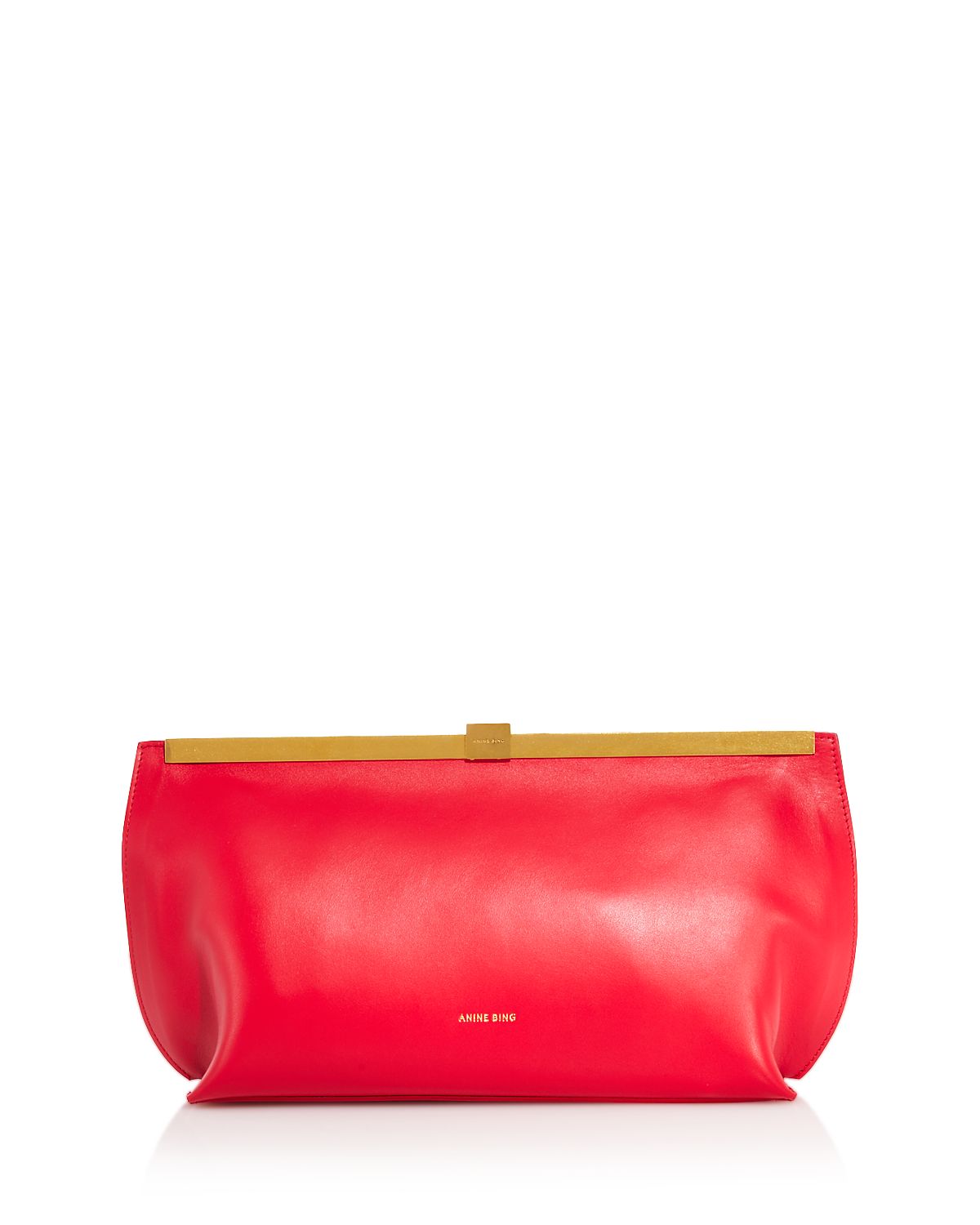 Anine Bing Tango Small Leather Clutch