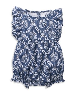 Girls' Twill Ruffled Romper - Baby
