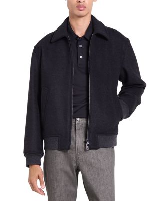 Theory Melton Wool Bomber Jacket