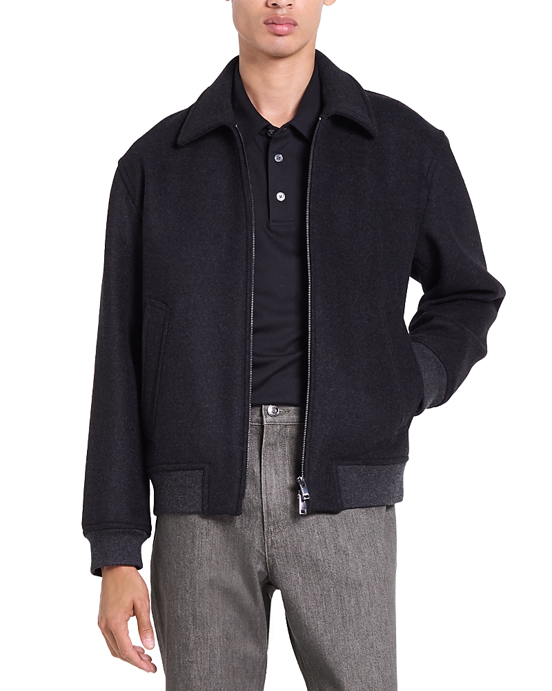 Theory Melton Wool Bomber Jacket