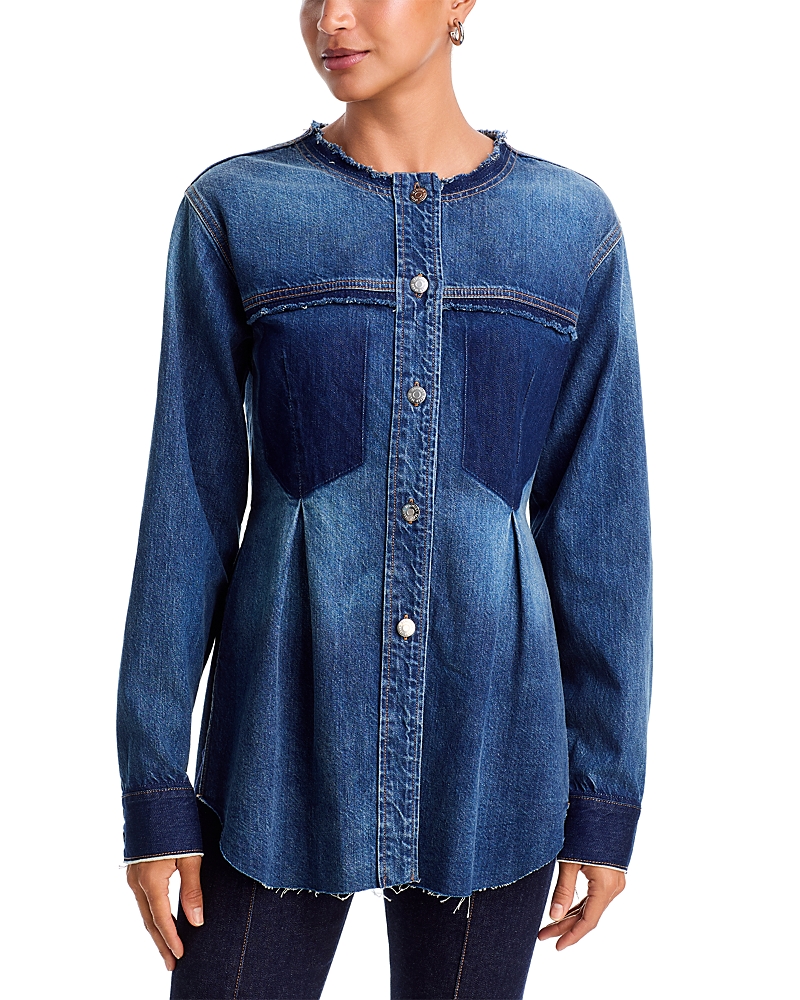 Veronica Beard Welisa Denim Shirt Jacket