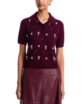Camilla Wool Bead Embellished Top