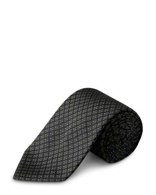 Geometric Woven Silk Tie